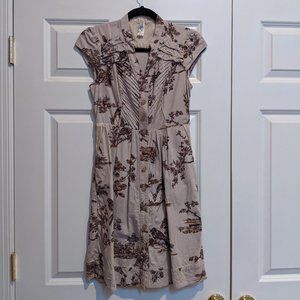 Anthropologie Maeve Southward Stop Woodland Dress